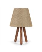 Ayd tafellamp beige/bruin - D.22xH.33 cm