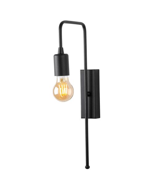 Mum zwarte wandlamp - 6x22x42 cm