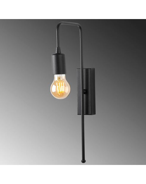 Mum zwarte wandlamp - 6x22x42 cm