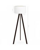 Ayd weiße Stehlampe - H.140 cm