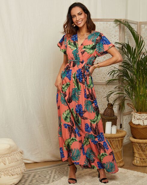 Robe Theresa corail