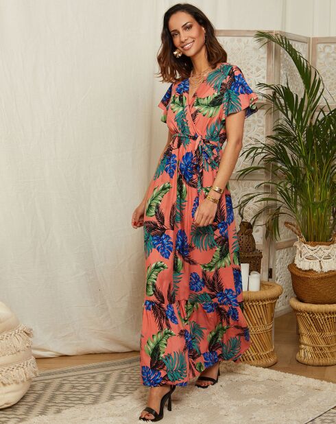 Robe Theresa corail