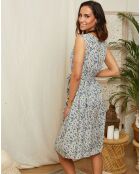 Robe Alyssa blanc/bleu