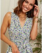 Robe Alyssa blanc/bleu