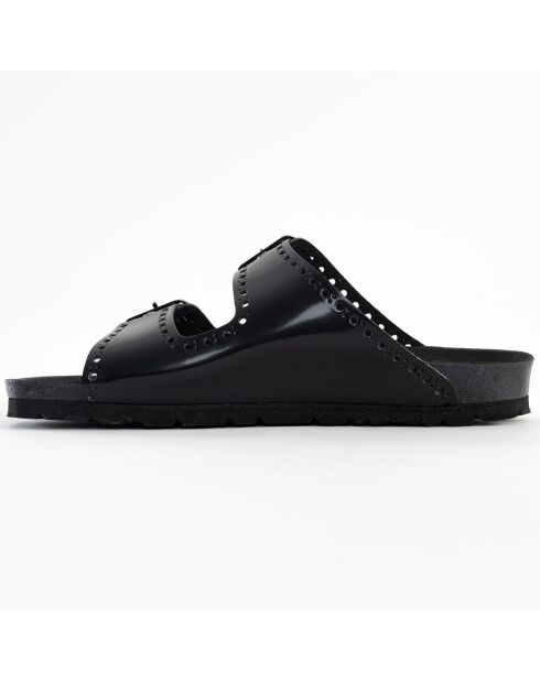 Mules Trèfle noires