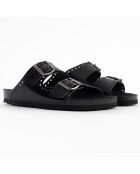 Mules Trèfle noires