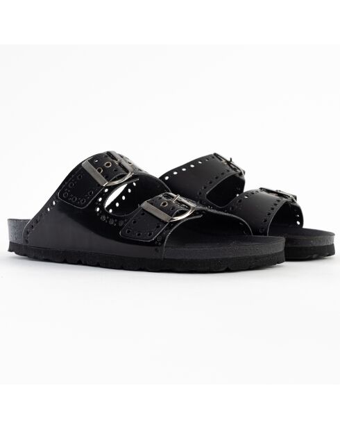 Mules Trèfle noires