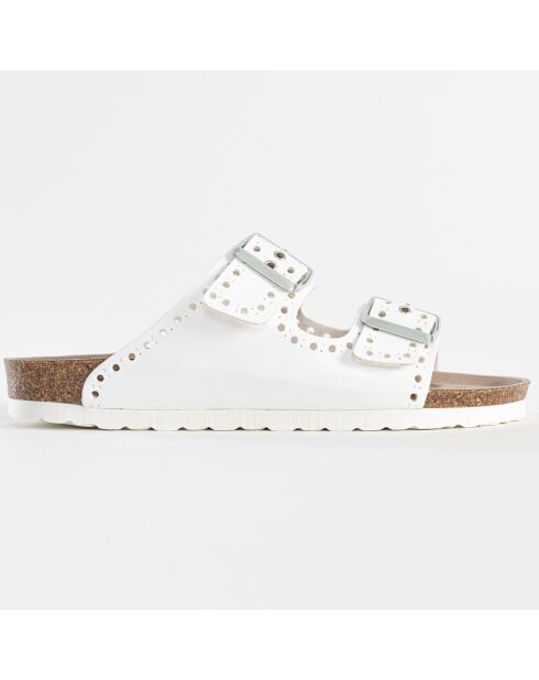 Mules Trèfle blanches