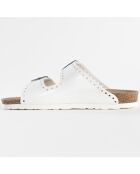Mules Trèfle blanches
