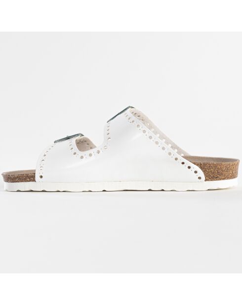 Mules Trèfle blanches