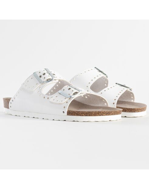 Mules Trèfle blanches
