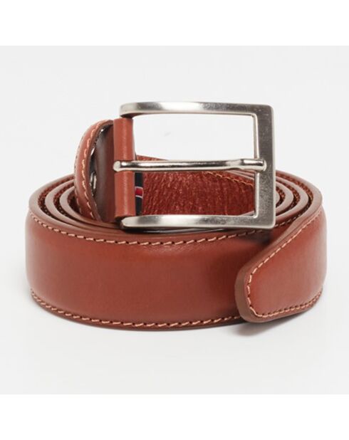 Ceinture en Cuir Mini Mario marron