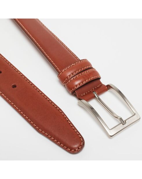 Ceinture en Cuir Mini Mario marron