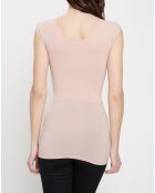 T-Shirt Coton Contour rose poudré