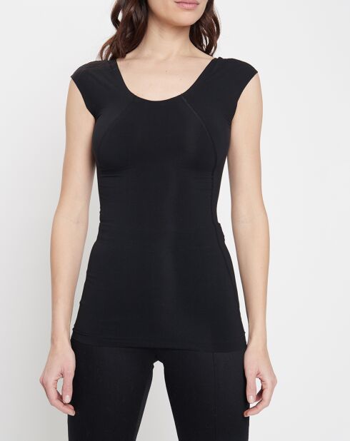 T-Shirt Coton Contour noir