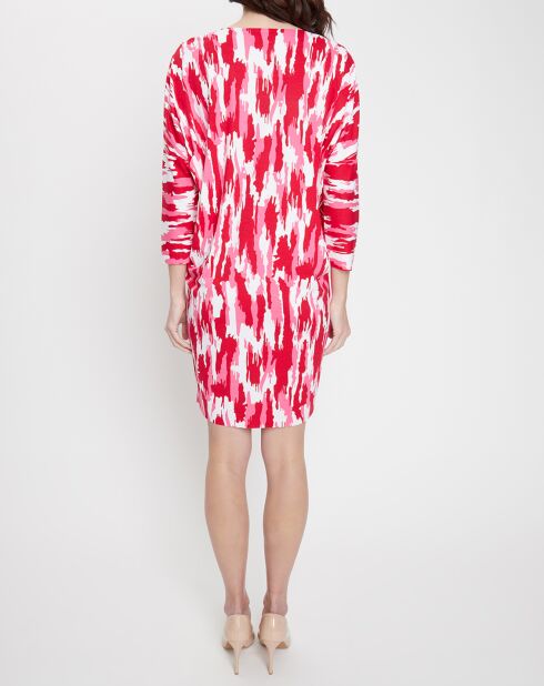 Robe de plage Camouflage rose/rouge/blanc