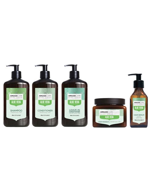 Rituel Hydratant à l'Aloe Vera racines grasses pointes sèches - 5 pièces