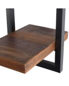 Étagère murale métal XS Alida noir/marron - 20x25x35 cm