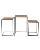 3 Tables gigognes Alida marron