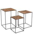 3 Tables gigognes Alida marron