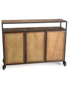 Buffet 3 portes Alida marron - 135x38x100 cm