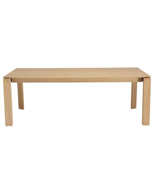 Table à manger bois Madison marron - 220x100x76.5 cm