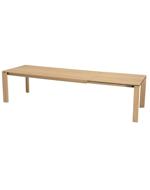 Table à manger bois Madison marron - 220x100x76.5 cm