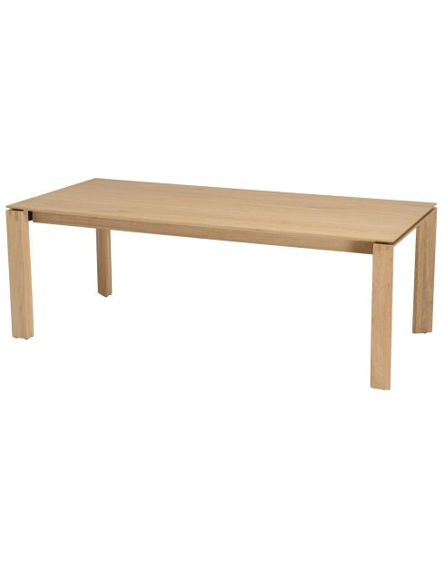 Table à manger bois Madison marron - 220x100x76.5 cm