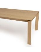 Table à manger bois Madison marron - 220x100x76.5 cm