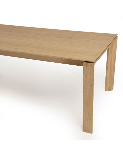 Table à manger bois Madison marron - 220x100x76.5 cm