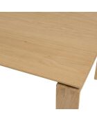 Table à manger bois Madison marron - 220x100x76.5 cm