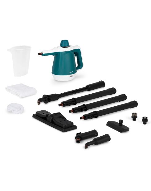Nettoyeur vapeur à main + accessoires NV680 vert/blanc - 31.5x13x23 cm