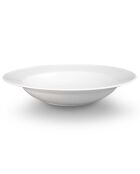 4 Assiettes à pâtes Trattoria en Porcelaine blanches - D.26 cm