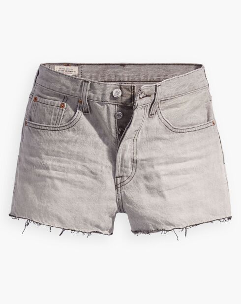 Short en jean 501 Original gris