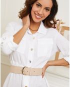 Robe longue 100% Lin Lola blanche