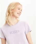 T-Shirt Tonal en Coton violet