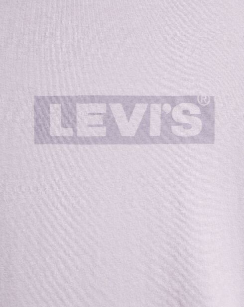 T-Shirt Tonal en Coton violet