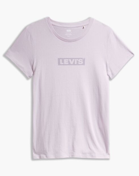 T-Shirt Tonal en Coton violet