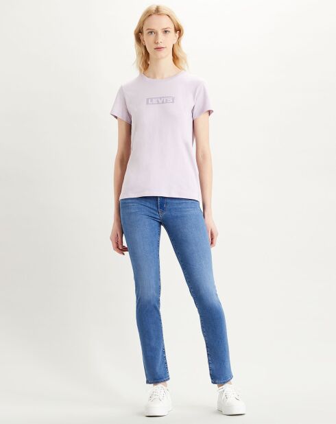 T-Shirt Tonal en Coton violet