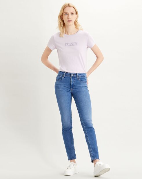 T-Shirt Tonal en Coton violet