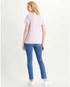 T-Shirt Tonal en Coton violet