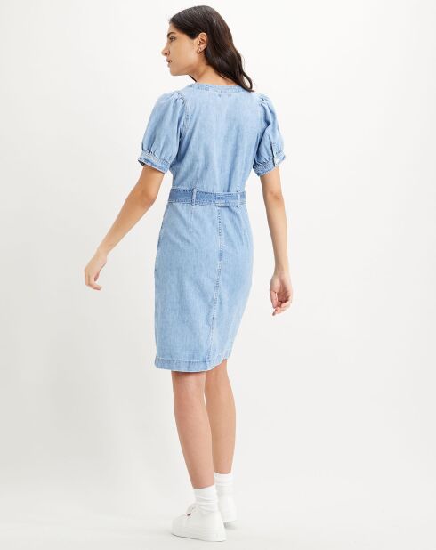 Robe en jean Bryn bleue