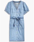 Robe en jean Bryn bleue