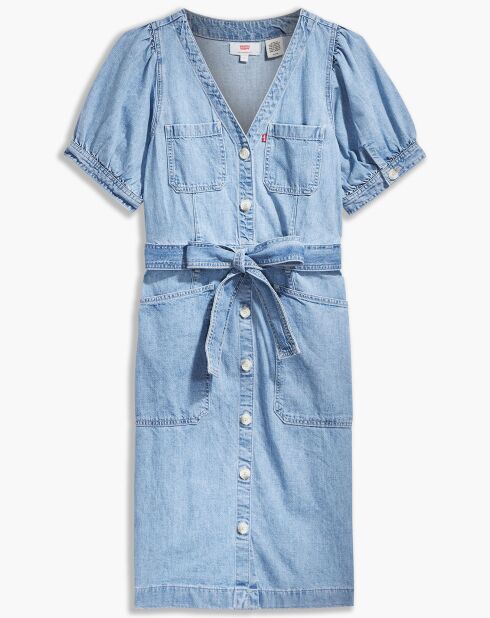 Robe en jean Bryn bleue