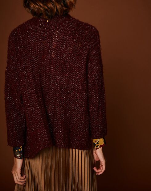 Gilet Rejane bordeaux