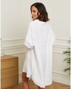 Estelle weißes Kleid aus 100% Leinen