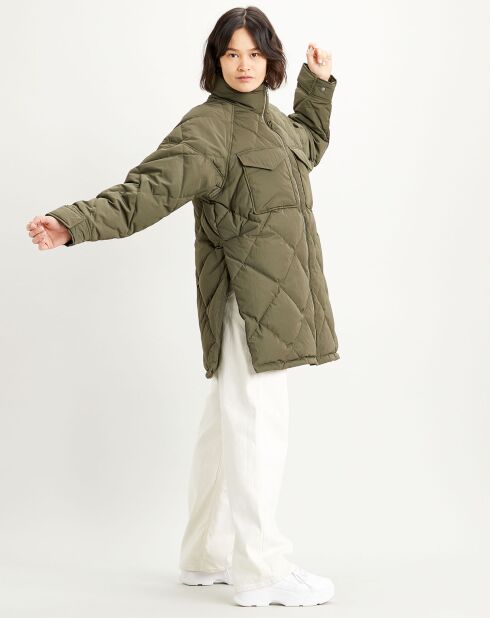 Parka Diamond matelassée verte