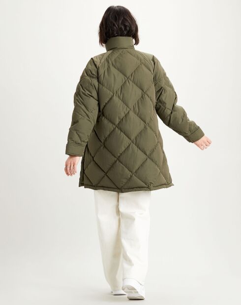 Parka Diamond matelassée verte