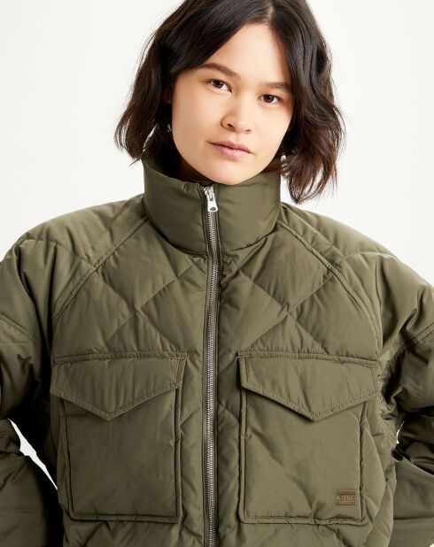 Parka Diamond matelassée verte