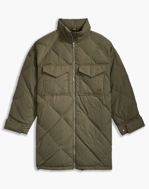 Parka Diamond matelassée verte